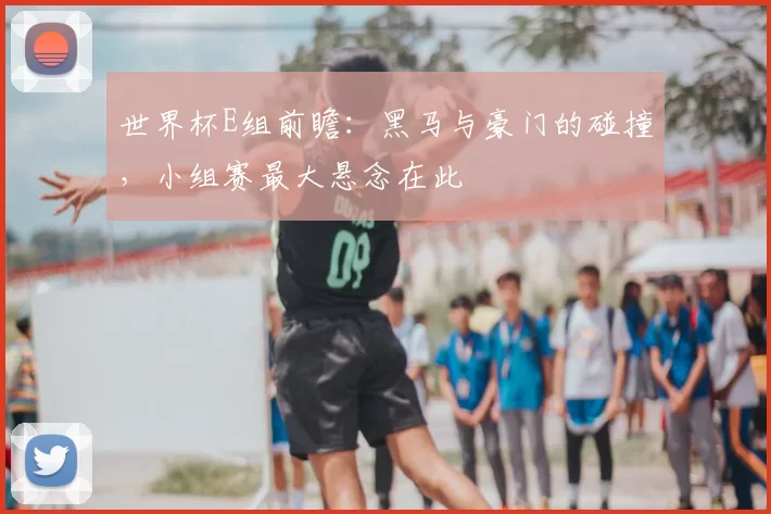 世界杯E组前瞻:黑马与豪门的碰撞,小组赛最大悬念在此