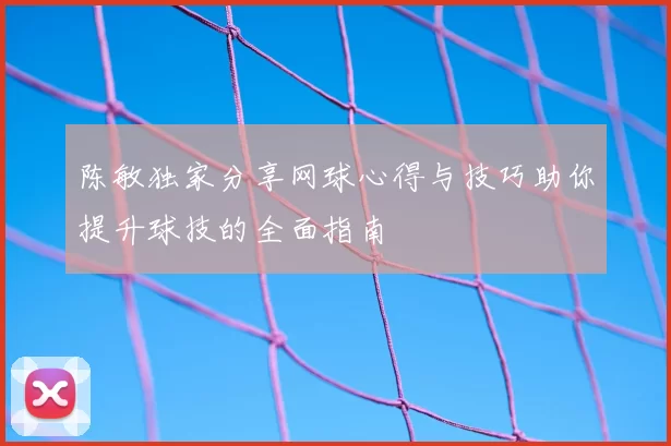 陈敏独家分享网球心得与技巧助你提升球技的全面指南