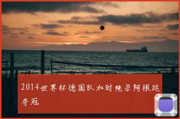 2014世界杯德国队加时绝杀阿根廷夺冠