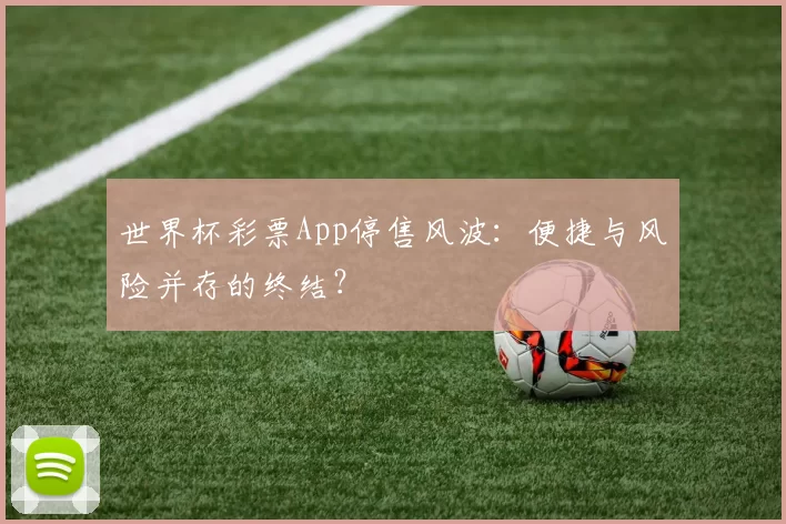 世界杯彩票App停售风波:便捷与风险并存的终结?