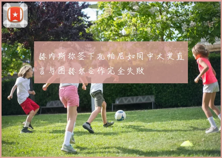 赫内斯称签下孔帕尼如同中大奖直言与图赫尔合作完全失败